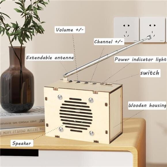 Science STEM Kits for Kids Age 8-10, STEM Toys Build Your Own FM Radio Kit, - Picture 5 of 6